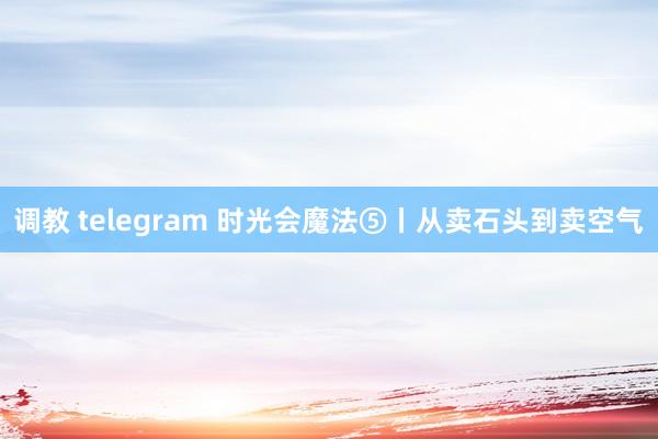 调教 telegram 时光会魔法⑤丨从卖石头到卖空气